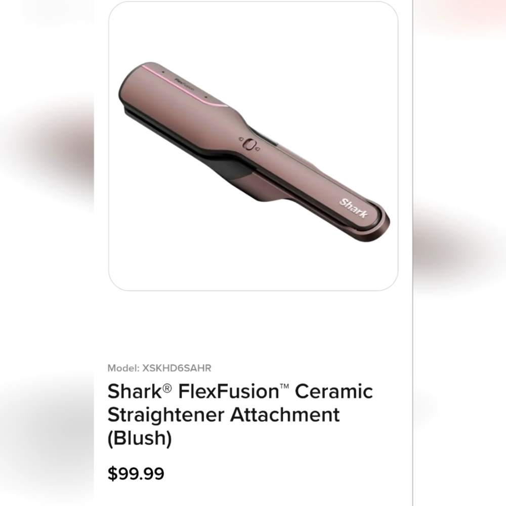 New Shark FlexFusion Ceramic Straightener Attachment